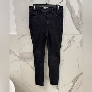 Madewell Women's 10" High Rise Skinny Charcoal Jeans Size 29T